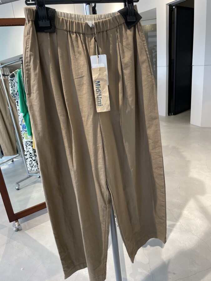 Midi Umi リネン55％コットン45％　パンツ　￥13970→（20％OFF）￥11176