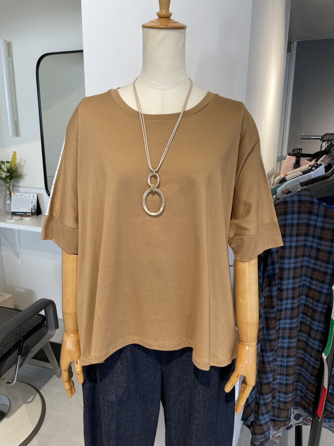 pareatsu コットンブラウス　サンドベージュ　Fサイズ　￥14080→（20％OFF）￥11264